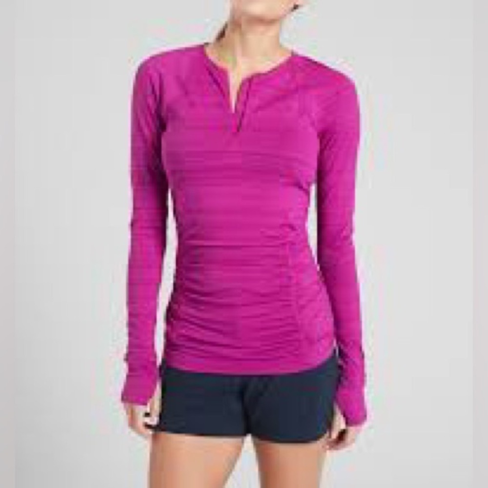 Athleta Women’s Pink Pacifica UPF Long sleeve Top, Size XSmall